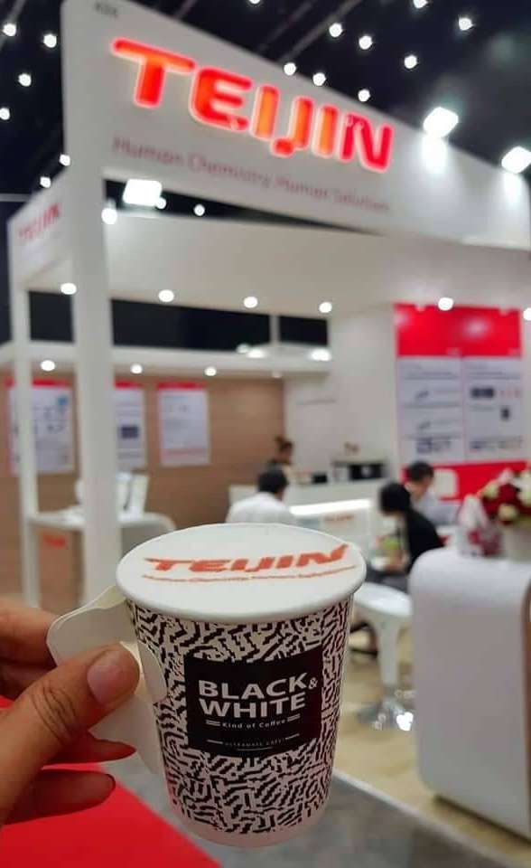 แก้วกาแฟสกรีนโลโก้ Teijin