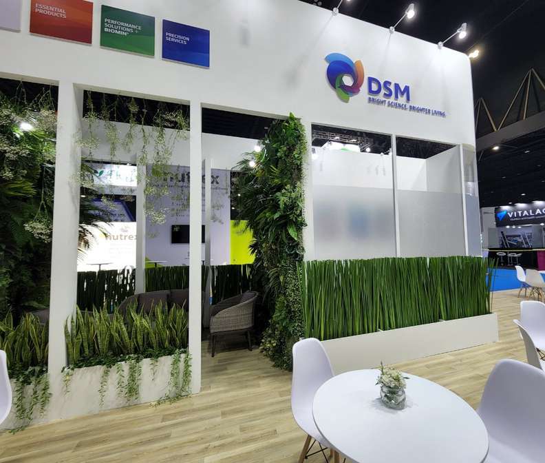 บูธ DSM ผนังต้นไม้