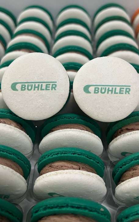 มาการองสกรีนโลโก้ Bühler